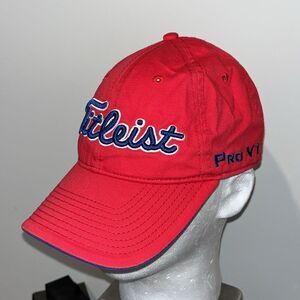 Titleist FJ Pro V1 Red Letter Kansas Jayhawks Color Tour Edition Golf Cap Hat